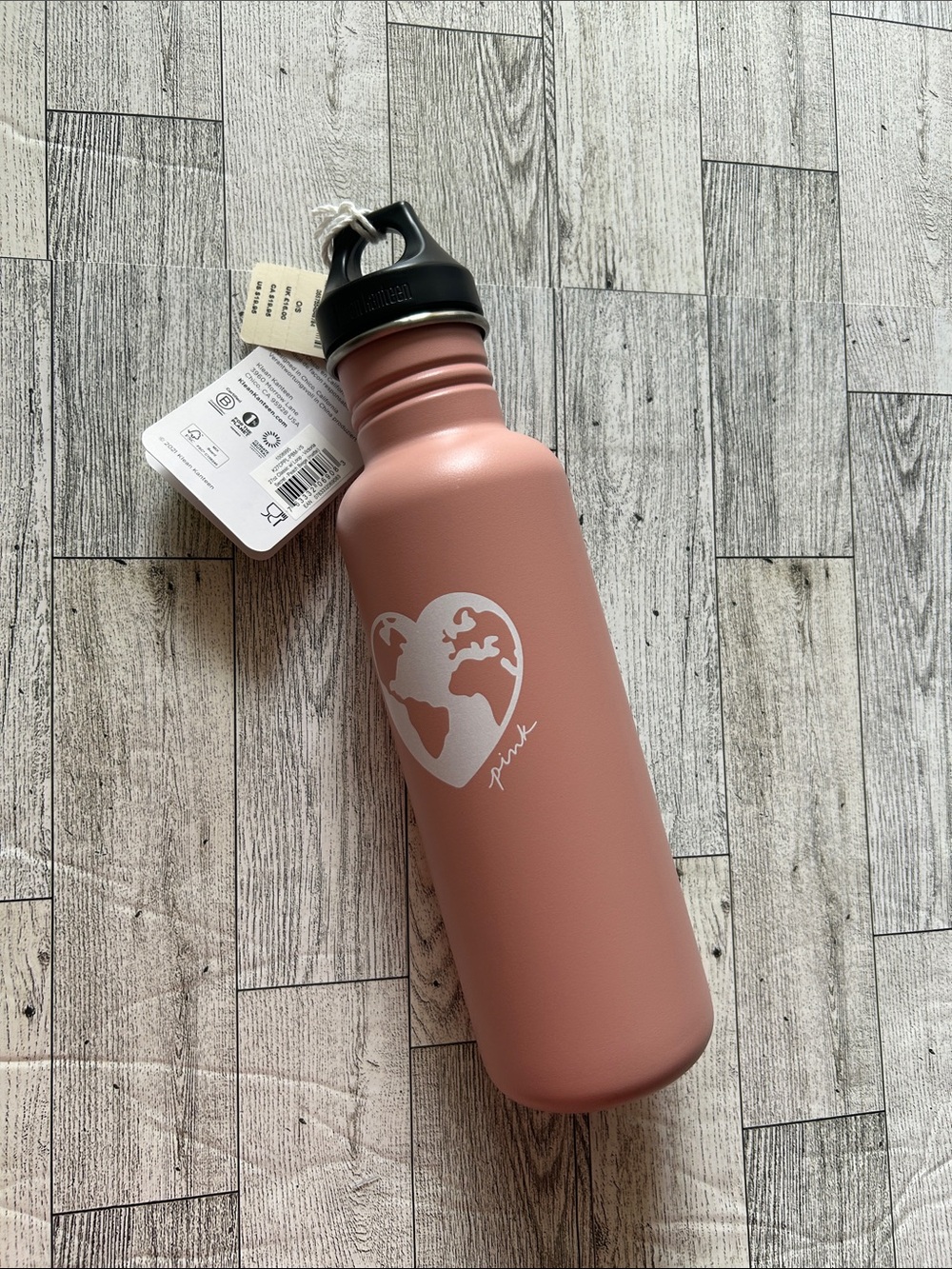 klean kanteen/PinkStainless Steel Water Bottle 27oz